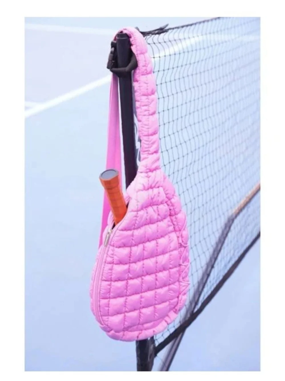 PICKLE O' JOE QUILTED SLING BAG PICKLEBALL BAG - VIBRANT PURPLE - Brand New